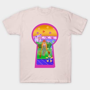 Hide and peek friends-6 T-Shirt